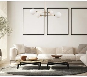 ITALUX PND-55342-4-HB - Lampadario EVORA 4xG9/5W/230V ottone