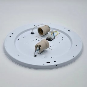 Plafoniera SIRJA 2xE27/60W/230V d. 45 cm bianco