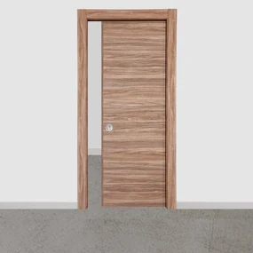 Porta scorrevole Foret rovere L 90 x H 210 cm reversibile