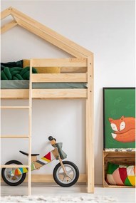 Domečková palanda z borovicového dřeva Adeko Mila DMPA, 80 x 160 cm