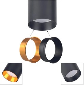 Lampadario su filo per sistema a binario MARIBEL 3xGU10/10W/230V + 1 m rotaia sistema