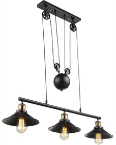 Globo 15053-3 - Lampadario LENIUS 3xE27/60W/230V