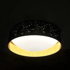 Plafoniera LED TULUZA LED/24W/230V diametro 40 cm nero