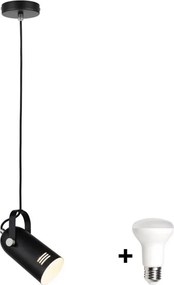 Paulmann 79766 - LED 1xE27/8W Lampada a sospensione su cavo LAVEA 230V nero