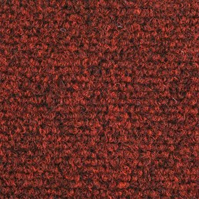 Tappetini Autoadesivi per Scale 15 pz 56x17x3 cm Rosso