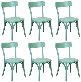 CHELSEA - set 6 sedie in legno di olmo