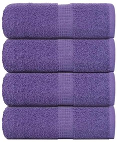 Asciugamani Ospiti 4 Pz Viola 30x50 Cm 360 G/m² 100% Cotone /