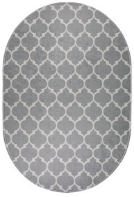 Tappeto lavabile grigio chiaro 60x100 cm - Vitaus