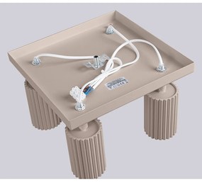Faretto grigio tortora in metallo ø 6,5 cm Gleam – Sollux