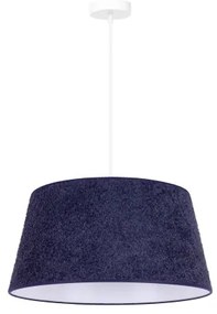 Duolla - Lampadario a sospensione con filo BOUCLE 1xE27/15W/230V diametro 50 cm blu