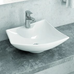 Lavabo bagno da appoggio moderno modello Litos-149 - KAMALU