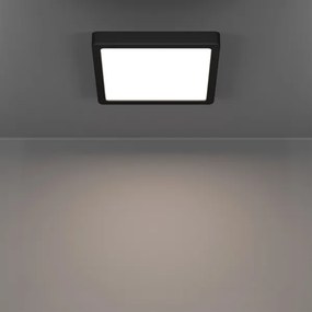 Eglo 901374-LED RGBW Plafoniera dimmerabile fumé FUEVA-Z LED/10,5W/230V 22x22cm IP44 nero