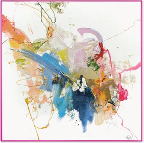 Stampa su tela incorniciata fatta a mano Confidential Pink