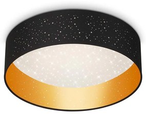 Briloner 3882-015 - Plafoniera LED MAILA STARRY LED/18W/230V nero/oro