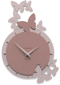 CalleaDesign Orologio farfalle danzanti color rosa nuvola