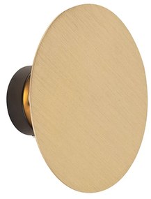 Lampada da parete intelligente rotonda oro incl. 2 Wifi g9 - Pulley
