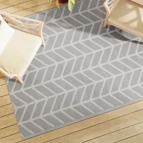 Tappeto Da Esterni Arakıl Grigio 160x230 Cm İn Pp /