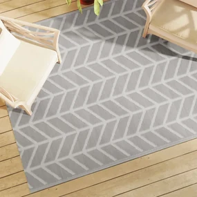 Tappeto Da Esterni Arakıl Grigio 160x230 Cm İn Pp /