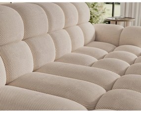 Divano angolare beige allungabile (con penisola a destra/con chaise lounge) Ceedro – ELTAP