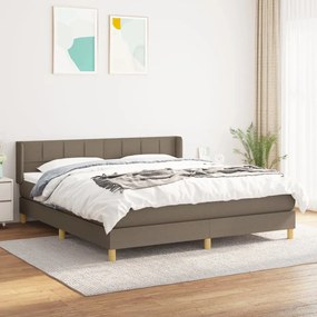 Giroletto A Molle Con Materasso Tortora 160x200 Cm İn Tessuto /