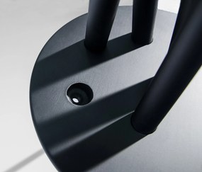 Appendiabiti da Terra 172x53x48 cm in Legno Nero...