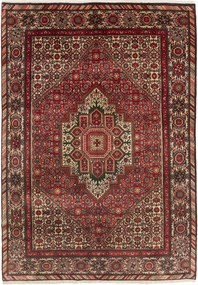 Sandjan Tappeto persiano 190 x 130 Rosso (Iran) Annodato A Mano