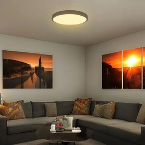 Plafoniera LED bagno 36W 230V IP44 4000K Ø35 cm nera