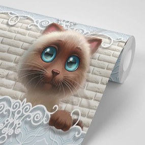Carta da parati – Gattino carino