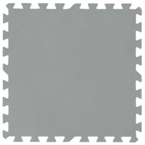 Tappeto Piscina Fuori Terra Fondo Morbido 50x50 Cm 9 Pezzi - 2,25 mq Bestway Grigio 58639