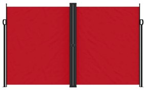 Tenda da Sole Laterale Retrattile Rossa 200x600 cm
