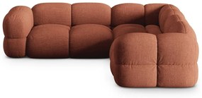 Divano angolare color mattone Loretto – Cosmopolitan Design