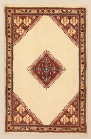 Rizbaft Tappeto 130x90 (Iran) Annodato A Mano