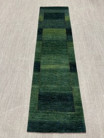 Loribaft Tappeto persiano 80 x 320 Verde (Iran) Annodato A Mano