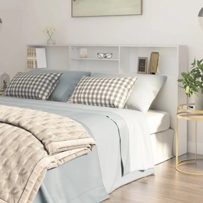 Testiera Con Contenitore Bianco 200x19x103,5 Cm /