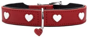 Collare per Cani Hunter Love S/M 35-40 cm Rojo/Blanco