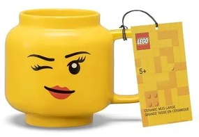 Tazza per bambini in ceramica gialla 530 ml Head - LEGO®