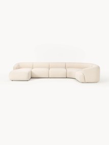 Divano angolare XL componibile in bouclé Sofia