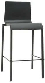 Sgabelli da bar di design impilabili neri H65 cm (set di 2) KUPA