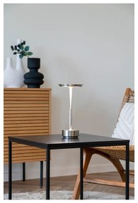 Lampada da tavolo LED argentata (altezza totale 28,5 cm) Lyneham – House Nordic