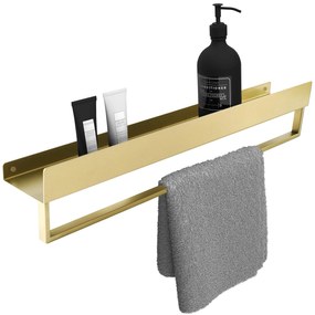 Mensola da bagno SF01 60cm gold brush