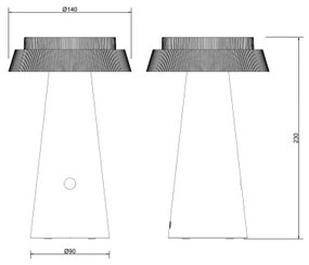 Globo 36624W - Lampada solare touch LED dimmerabile LED/4W/3,7W IP54 bianco