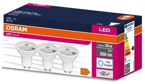 SET 3x Lampadina LED PAR16 GU10/4,5W/230V 6500K 120° - Osram