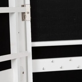 Atmosphera - Specchio da terra con portagioie KRISTIN 146,8x37 cm bianco