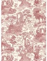 Josephine Munsey Tapete Islet Hoping Toile - Red