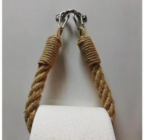 Porta carta igienica in corda BORU 22x14 cm marrone