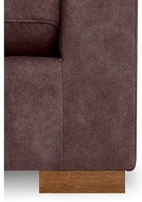 Divano angolare in similpelle marrone scuro (angolo sinistro) Hamburg - Scandic