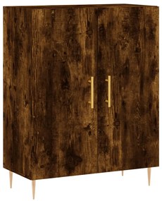 Credenza rovere fumo 69,5x34x90 cm in legno multistrato