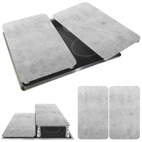 WENKO 53906100 - Copri piano cottura 30x52 cm grigio/trasparente