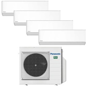 Condizionatore a muro multisplit PANASONIC QUADRI ETHEREA WIFI NANOEX 9+9+9+12 24000 BTU 9K 9K 9K 12K classe raffreddamento A++, bianco
