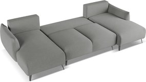 Divano angolare grigio chiaro Malie – Makamii